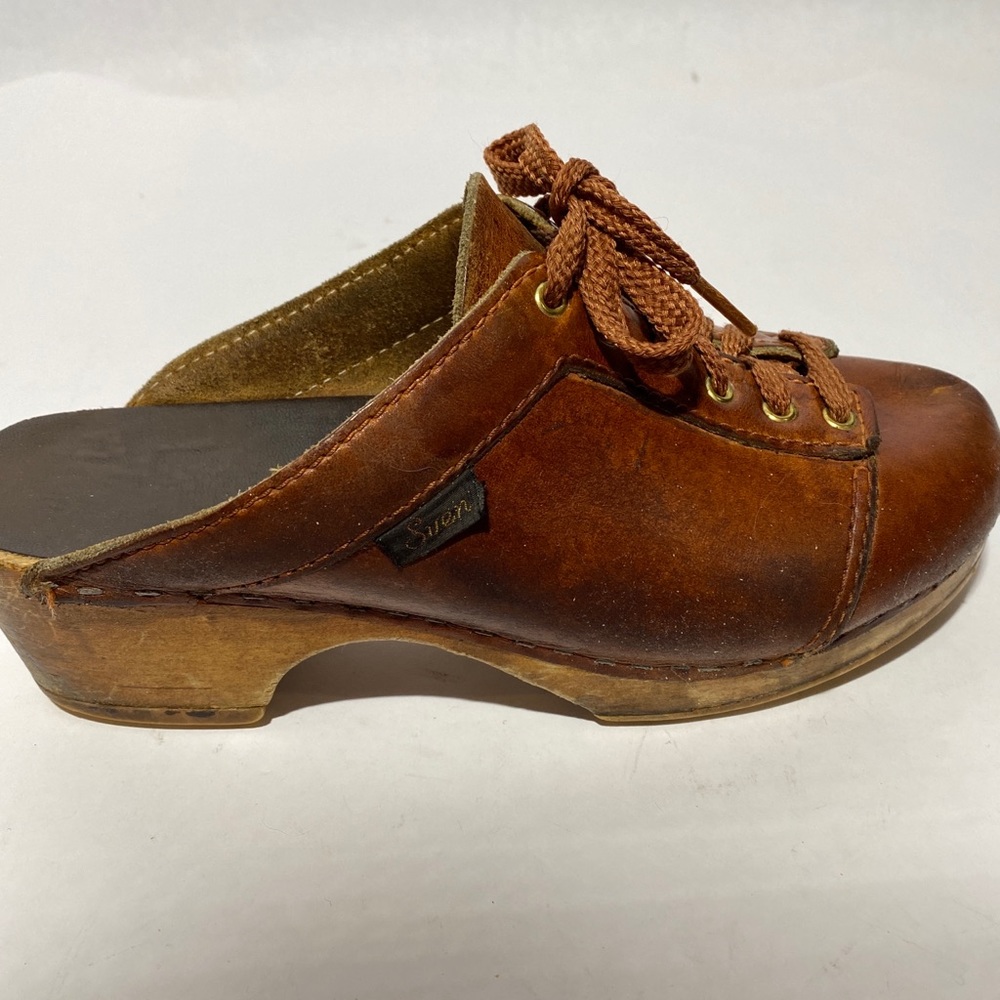 Vintage Sven lace up clog Sweden Holje